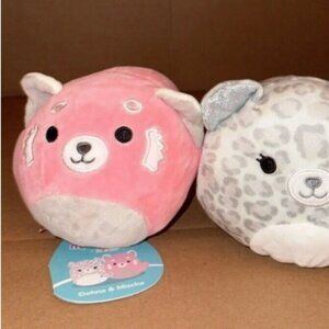 NWT Squishmallow 8" Dohna & Mischa Flip-A-Mallow - reversable. 2 toys in 1.